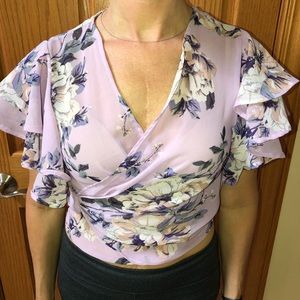 Floral Purple Top